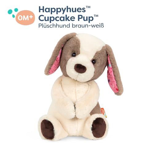 B. toys - Happyhues - Cupcake Pup - Plüsch Hund - Superweiches Plüschtier - Plüschtier für Babys, Kleinkinder, Kinder - Waschmaschinenfester Plüschwelpe - 0 Monate +