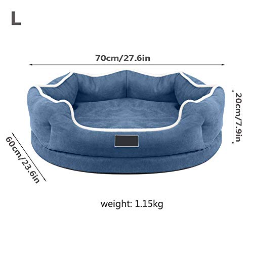 Lit pour chien en mousse mémoire forme lavable contre mal de dos L