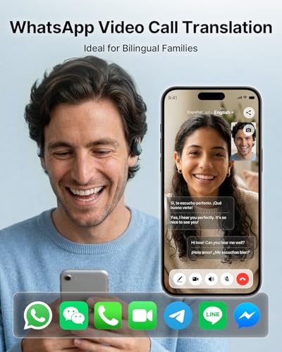 Image of AI Translation Earbuds Real Time 157 Languages Translator Ear Buds Interpreter Earphones, Open-Ear Comfort Support Playing Music Phone Calls, Audifonos Traductores Ingles Espanol for Travel Business