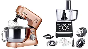 Inalsa Kratos 1000W, 800W Stand Mixer Kratos and Food Processor