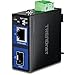 TRENDnet Hardened Industrial 100/1000 Base-T to SFP Media Converter, DIN-Rail/Wall Mount, Multi or Single Mode Fiber, Power Supply Sold Separately, TI-F11SFP