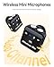 bmani Wireless Microphones for iPhone & Android Mini Lavalier Microphone with Noise Reduction 328ft Transmission & 60H Charging Case Magnetic Mini Mic for Vlogging, Video Recording, Podcast Fit Black