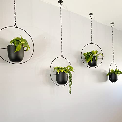 Hanging Planter For Indoor Plants Metal Mid Century Minimalist Wall And Ceiling Hanging Plant Pot Holder For Home Décor #TOP6