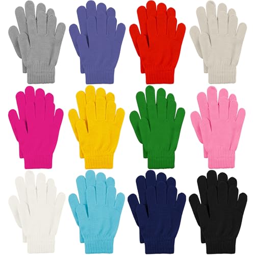 Cooraby 12 Pairs Winter Magic Gloves Stretchy Warm...