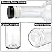 GUANENA 8 Pack 750ml Clear Glass Bottles with Cork Lids and PVC Shrink Capsules, Empty Home Brewing Wine Bottles with Funnel for Sparkling Wine, Juice, Kombucha, Beverages