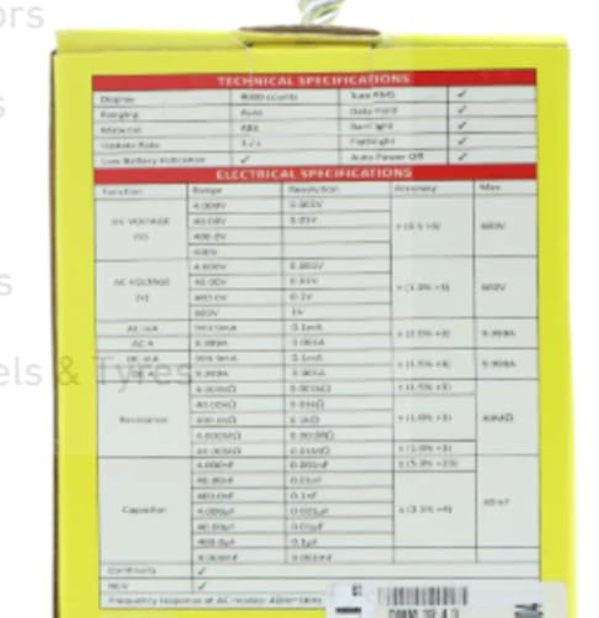 M3 Digital Multimeter, Auto Range Smart Multimeter