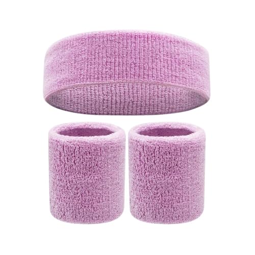 Bandeau de tête sport absorbant avec protège-poignets pour le fitness
