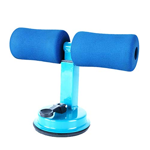 CZ-XING Barra de Apoyo portátil para Sentarse, Accesorios para la Salud, Dispositivo Abdominal para Hombres y Mujeres, multifunción, con Ventosa, Equipo de Fitness para el hogar, Azul, Talla única