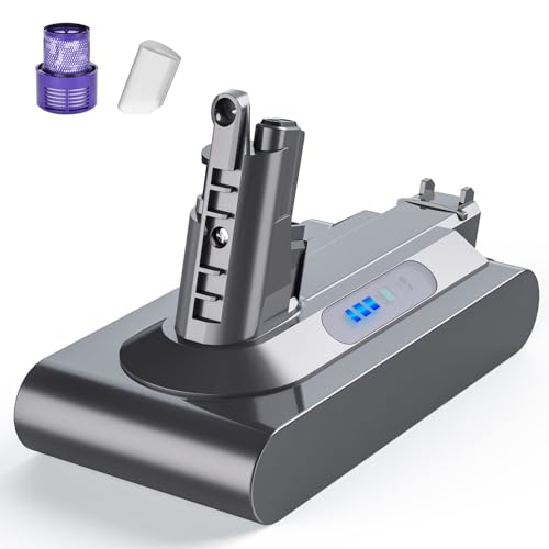 Batteria Dyson V10 SV12 FLYLINKTECH 6000mAh Dyson V10 SV12 batteria per Cyclone V10 Animal V10...