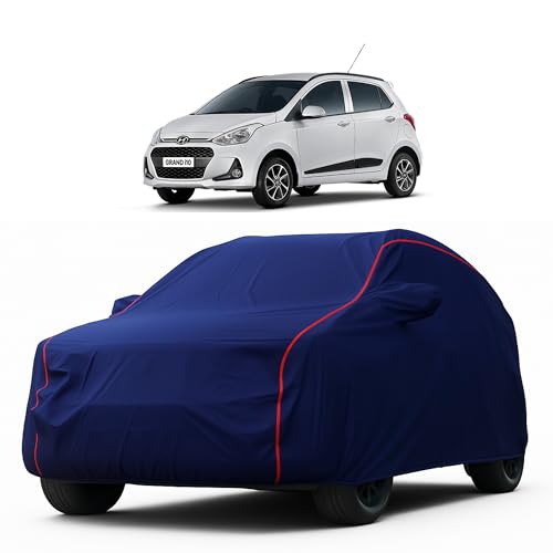 Image of Heavy-Duty Car Cover for compatible with Hyundai Grand I10 (2013 to 2025 all Models) Deluxe Car Protection Cover - Waterproof & UV-Resistant All-Season Exterior Protection