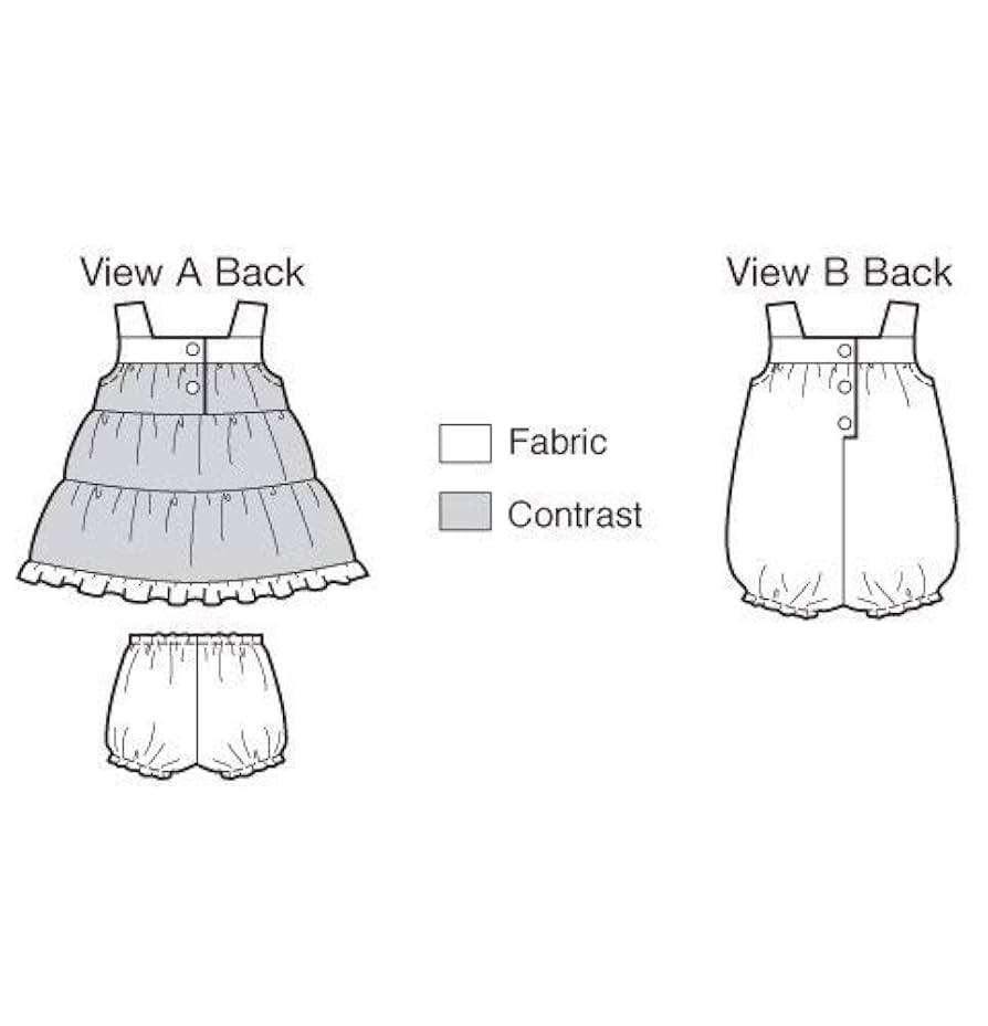 子供服 Amazon | 【KWIK SEW】赤ちゃんドレス、ブルマ、ロンパースの