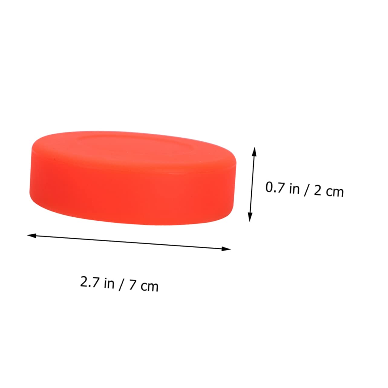 HANABASS Rondelles de Hockey Standard Rouges 10 Pièces en Caoutchouc