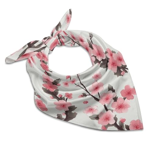 Silk Scarf Black Guitar Head Scarf for Women Small Square Scarf Lightweight Neckerchief