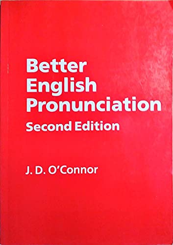 Better English Pronunciation Book only, 2nd Edi... 0521682584 Book Cover
