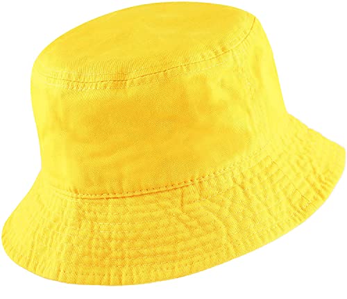 Missby® Kid’s Cotton Classic Packable Beach Bucket Sun Hat (4-10 Years)
