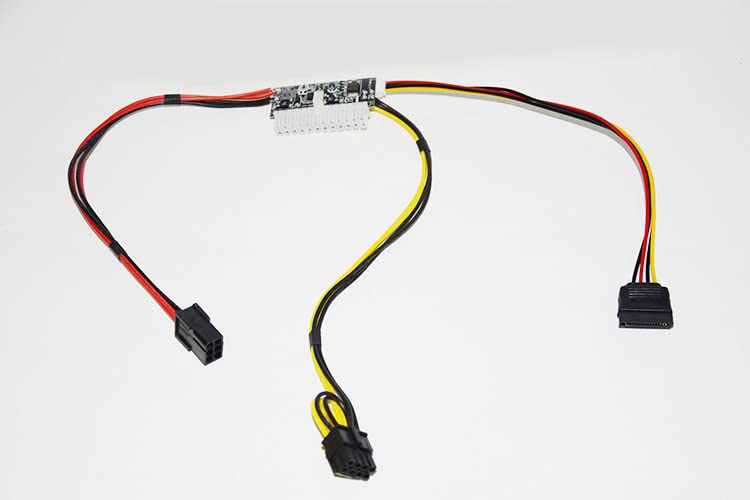Alimentation PCI-E 6pin 12v DC compacte 250w ATX 24pin avec connecteur SATA