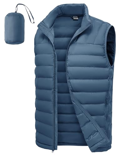 TBMPOY Men's Lightweight Packable Puffer Vest