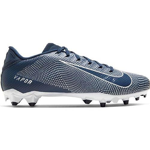 Nike Men's Vapor Edge Football Cleat (11.5, Navy/White)