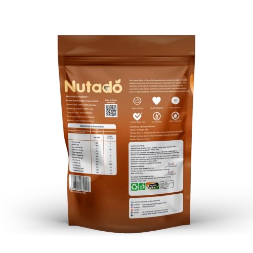 Image of NUTADO Premium California Almonds 100g | Whole Natural Badam Giri | High Protein, High Fibre & Vitamin E | Crunchy Healthy Dry Fruits | Daily Nutrition