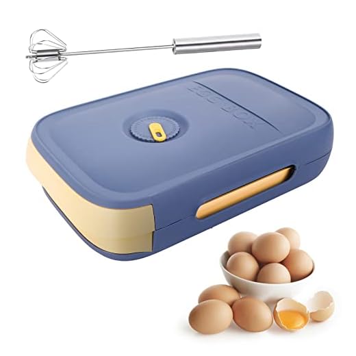 Boîte à œufs - Boîte de rangement portable pour œufs - Boîte de rangement en plastique - Rappel de la date et fouet - Tiroir de rangement pour 20 œufs
