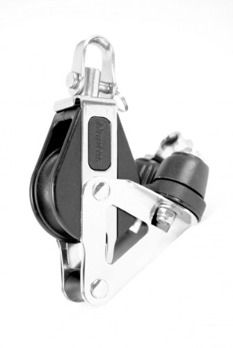 Nautos #92313-Classic line 39 MM -Single Swivel with CAM and Becket- 39 mm sheave-Long Lasting Characteristics.Sailboat Block