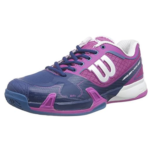 Wilson RUSH PRO 2.0 Clay Court W DARK PEONY/P 5, Damen Tennisschuhe, Mehrfarbig (DARK PEONY), 38 1/3 EU (5 Damen UK)