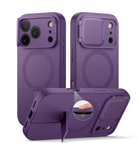 Image of SURITCH for iPhone 18 Pro Case for MagSafe, Camera Cover, Dark Purple