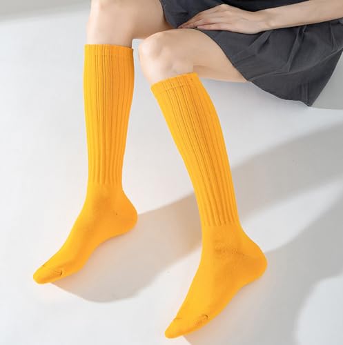 Image of Galsang Women's Slouch socks Women's Knee-High Scrunch Socks for Women,Soft Long Scrunch Boot Socks,#K306