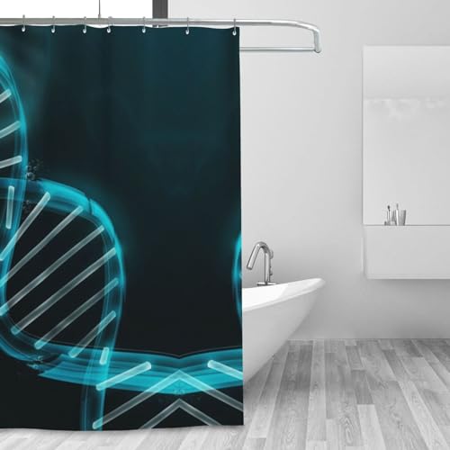Rideau de douche imprimé brin Science Gene imperméable 183x183 cm - 8