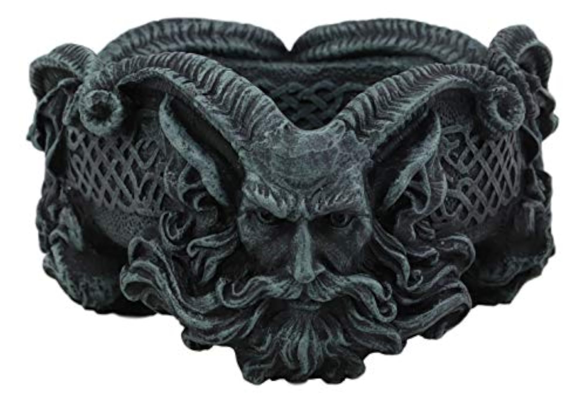 Greek God Pan Cigarette Ashtray with Celtic Knotwork, Gift