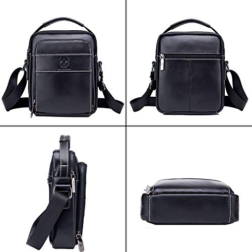 NIYUTA Uomo Borse a Spalla Casuale Tela Borsa a