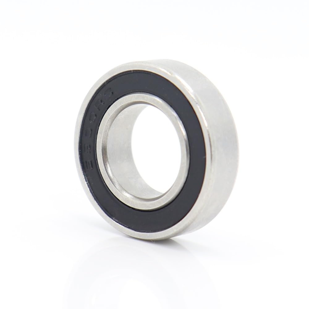 DUKUTS Bearings 6800-2RS (1 PC) 10 * 19 * 5mm 440C Stainless Steel Rings with Si3N4 Ceramic Balls Bearing S6800 S6800RS