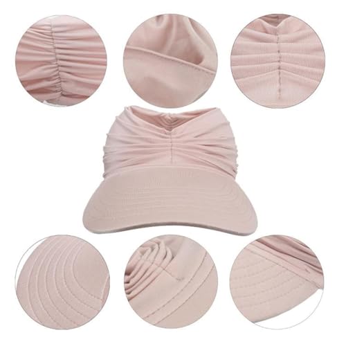 Visera para sol mujer UPF 50+ plegable con abertura cola miniatura 7