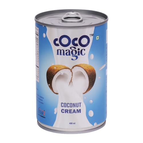 Image of Cocomagic Coconut Cream (400 Ml) [ Rich & Creamy Texture with No Added Artificial | Made in India ] Natural unsweetened Used For Cooking & Baking Purposes