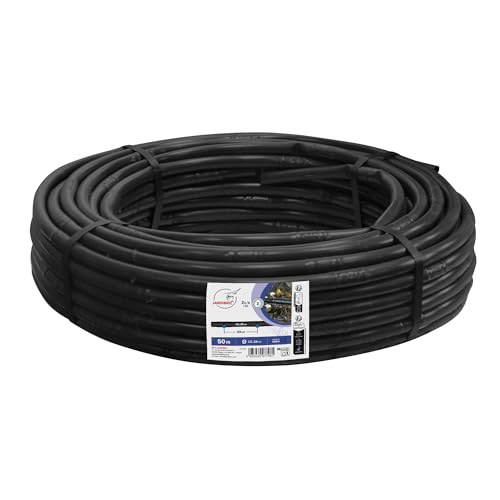 Jardibric - Tuyau Goutte à Goutte Ø 13 x 16 mm avec Goutteurs Intégrés - 50 m - Pré-Percé Tous les 33 cm - Débit 3 L/h
