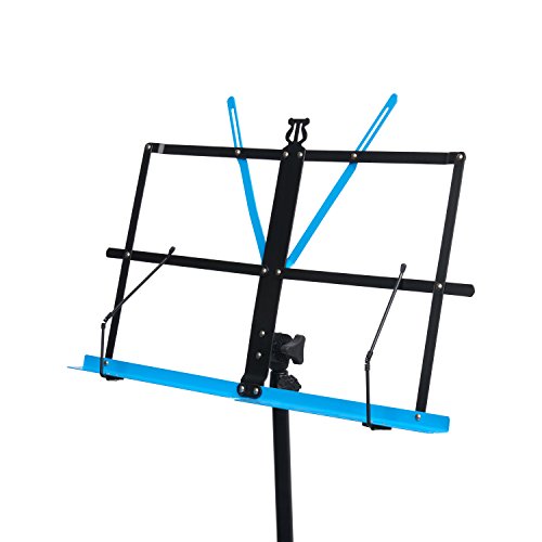 Audio 2000S 60" Height Portable Sheet Music Stand Dual Color Black/Blue Ast444B-Bbl #TOP1