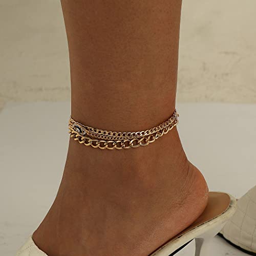 Generic Cute Evil Eye Layered Anklet Boho Gold Anklet Bracelet Fashion Foot Jewelry For Women And Teen Girl #TOP18