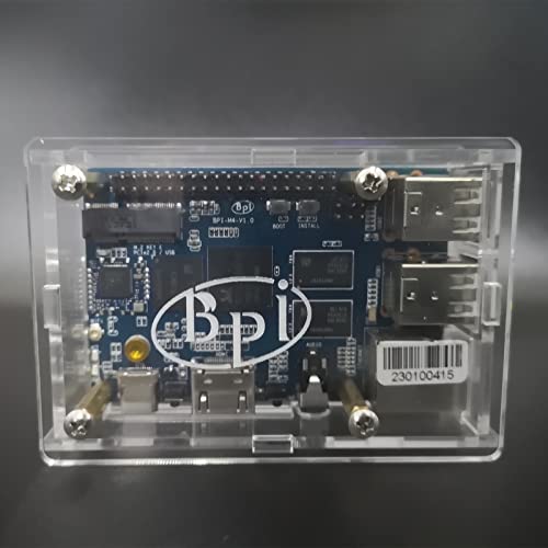 Image of youyeetoo Banana Pi BPI-M5 Amlogic S905X3 Single Board Computer with 4GB RAM and 16G eMMC for AIOT Support Android Debian Raspberry Pi Replacement (with Power,case,Fan)