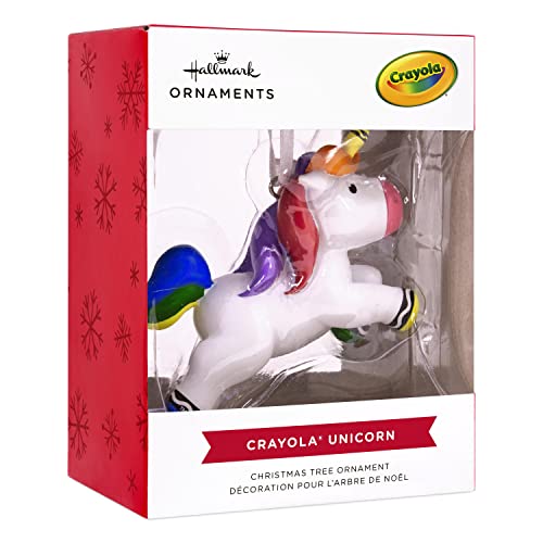 Hallmark Crayola Unicorn Resin Christmas Ornament image 5