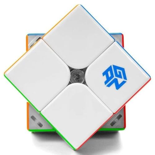 Image of GAN 251 M Leap 2x2 Magnetic Speed Cube | Core Magnets, UV Coated Finish & Large-Angle Auto-Alignment | Adjustable Strength Professional Puzzle