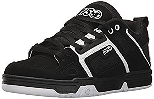 DVS Men's Comanche Skate Shoe, Black/White Nubuck, 5.5