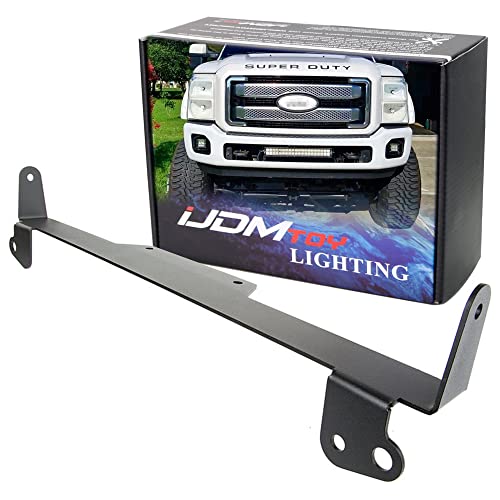 iJDMTOY 20-22 Inches Straight LED Light Bar Lower Bumper Grill Opening Mounting Bracket Compatible with 2011-2016 Ford F-250 F-350 F-450