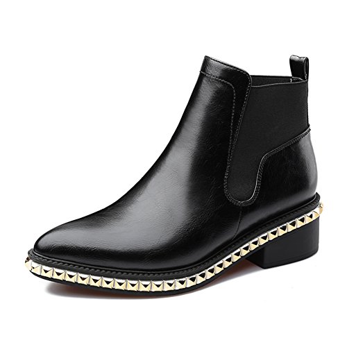 Bottes épaisses automne hiver à rivets pour un confort thermique stylé