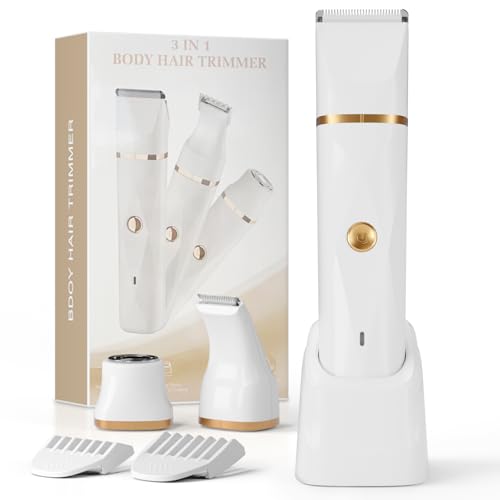 Tondeuse bikini 3 en 1 anti-irritation pour peau sensible avec socle