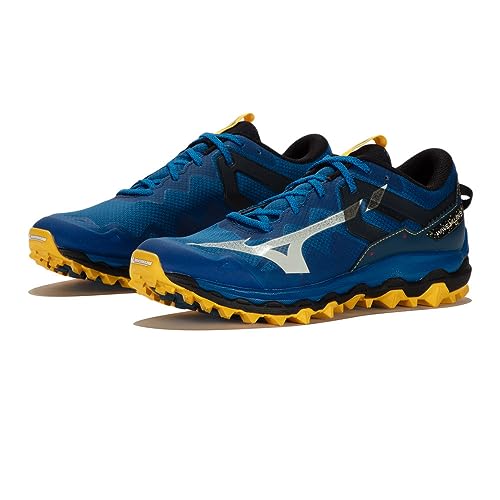 Mizuno Homme Chaussures de Course à pied running sport gris et noir en mesh