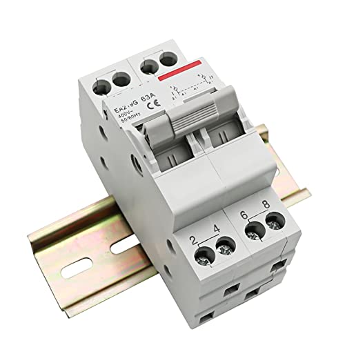 Interruptor MTS de doble potencia carril Din 2P 63A para transferencia manual 4