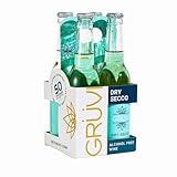 Gruvi Non-Alcoholic Prosecco, 50 Calories, 8-Pack, 0% ABV, Non Alcoholic Sparkling Wine, Zero...