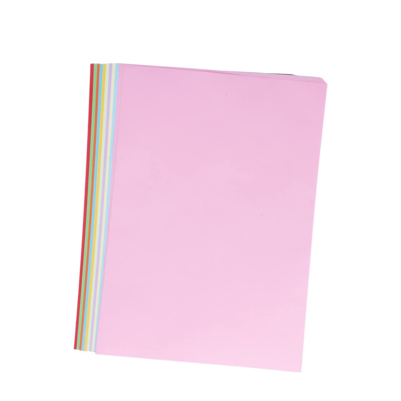 NUSITOU 100pc Wraping Paper Print Paper Color Copy Paper Colored Cardstock Colored Copy Paper Colored Typing Paper Wrapping Paper Card Stock Drawing Folding Paper Paper Folding Manual