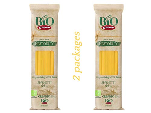 Pasta Granoro Organic Spaghetti 500gr 17.6oz - 2 packages