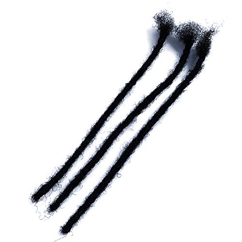 Yonna Human Hair Microlocks Sisterlocks Dreadlocks Extensions 20Locs Full Handmade (Width 0.4Cm) 8Inch Natual Black #1B #TOP5